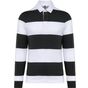 Kariban Polo rayé manches longues unisexe black/white_stripes