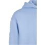 Build Your Brand Fluffy Zip Hoody Powder blue