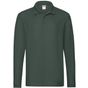 fruit of the loom Premium Long Sleeve Polo vert_foret