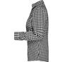 James&Nicholson Ladies´ Checked Blouse black/white