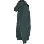 Build Your Brand Kids Fluffy Zip Hoody Bottle green