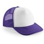 Beechfield Casquette américaine vintage purple/white