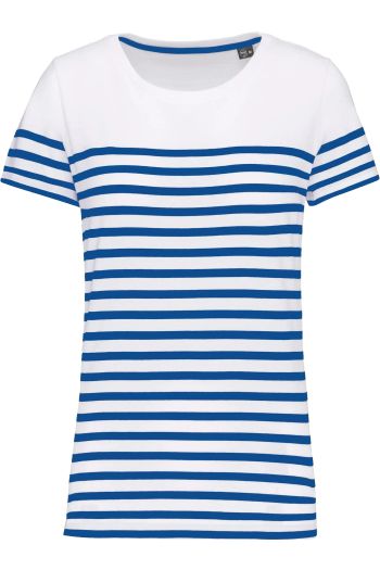 Image produit T-shirt marin col rond Bio femme