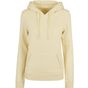 Build Your Brand Ladies Organic Hoody soft_yellow