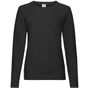 fruit of the loom Lightweight Raglan Sweat Lady-Fit noir