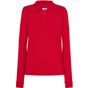 JHK Polo regular lady long sleeves red