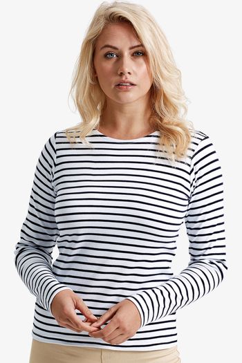 Image produit T-shirt marinière « coastal » femme à manches longues