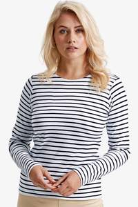 Image produit T-shirt marinière « coastal » femme à manches longues