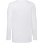 fruit of the loom Kids valueweight long sleeve T white