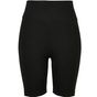 Build Your Brand Ladies High Waist Cycle Shorts black