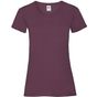 fruit of the loom Tee-shirt femme Valueweight bordeaux