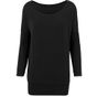 Build Your Brand Ladies Viscose Longsleeve black