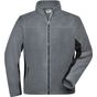 James&Nicholson Men´s Workwear Fleece Jacket -STRONG- carbon/black