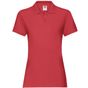 fruit of the loom Premium Polo Lady-Fit rouge