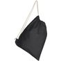 SG Accessories - Bags Cotton Backpack Single Drawstring black