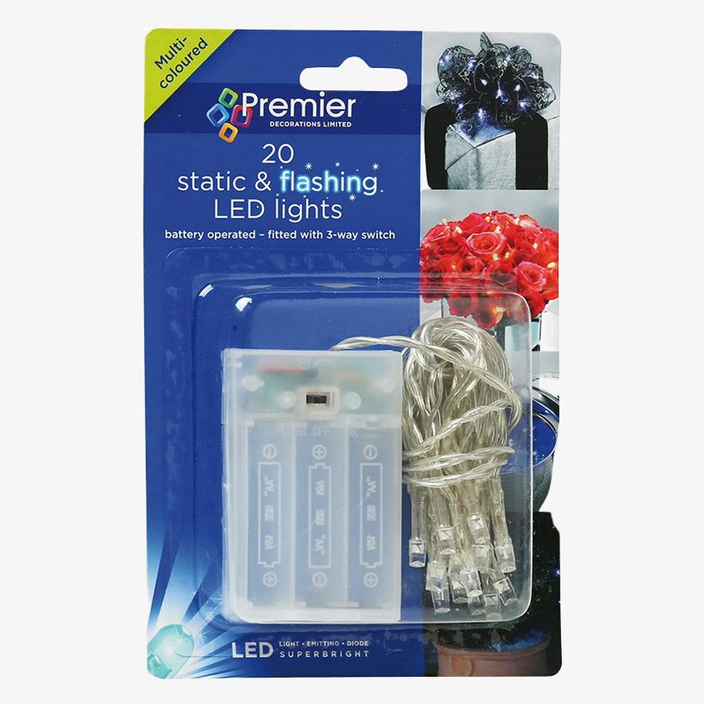 Divers christmas shop CS520 20 LED's battery operated (ideal for desks, small trees and windows)