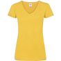 fruit of the loom Valueweight V-Neck T Lady-Fit tournesol