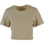 Build Your Brand Ladies Cropped Tee pale_olive