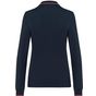 Kariban Polo maille piquée manches longues femme navy/red/white