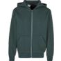 Build Your Brand Kids Fluffy Zip Hoody Bottle green