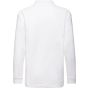 fruit of the loom Kids 65/35 long sleeve polo white