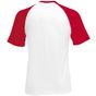 fruit of the loom Shortsleeve Baseball T blanc/rouge