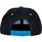 Result Bronx Original Flat Peak Snapback Dual Colour Cap black/azure