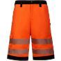 Korntex EOS Hi-Vis workwear shorts with printing areas Signal orange / Black