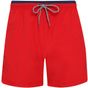 Asquith & Fox Short de bain red/navy