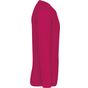 kariban T-shirt col V manches longues fuchsia