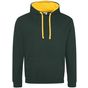 AWDis Just Hoods Varsity Hoodie forest_green/gold