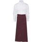 SG Accessories - Bistro Berlin Long Bistro Apron with Vent and Pocket burgundy