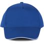 K-up Casquette avec sandwich contrasté - 5 panneaux  royal_blue/white