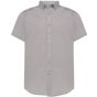 JHK Oxford shirt short sleeves silver