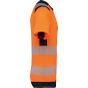 WK Designed To Work T-shirt de sécurité recyclé manches courtes unisexe hi_viz_orange/navy