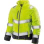 Result Soft padded womens safety jacket fluorescent_yellow/grey