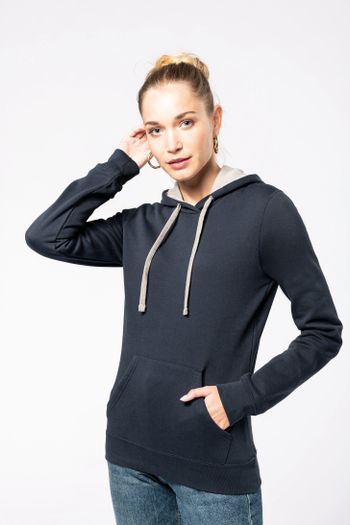 Image produit sweat-shirt capuche contrastée femme