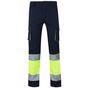 Velilla Pantalon stretch bicolore navy/fluo_yellow