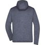 James&Nicholson Men's Knitted Fleece Hoody denim_melange/black