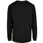 Build Your Brand Organic Long Sleeve With Cuffrib black