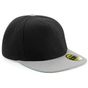 Beechfield Casquette snapback à visière plate originale black/grey