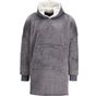 Ribbon The Ribbon - Sweat à capuche en sherpa, réversible, confortable et oversize grey