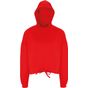 TriDri Tridri® sweat à capuche oversize court femme fire_red