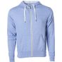 Independent Unisex Midweight French Terry Zip Hood sky_heather