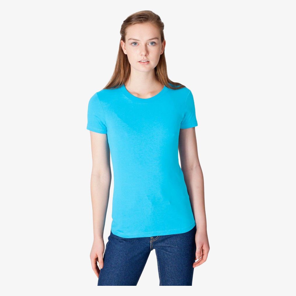 Women's fine jersey short sleeve T  American apparel