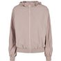 Build Your Brand Ladies Crinkle Batwing Jacket dusk_rose