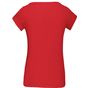 kariban t-shirt col bateau manches courtes femme red