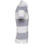 Kariban Polo rayé manches courtes unisexe oxford_grey/white_stripes