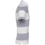 kariban Polo rayé manches courtes unisexe oxford_grey/white_stripes