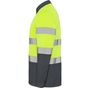 Roly WRK Polaris L/S plomb/jaune_fluo